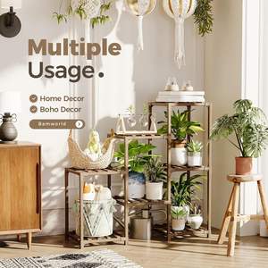 Support de <span class=keywords><strong>plante</strong></span> intérieur extérieur support de <span class=keywords><strong>plante</strong></span> en bois pour support de pot de <span class=keywords><strong>plante</strong></span> à plusieurs échelles - Product Image 2