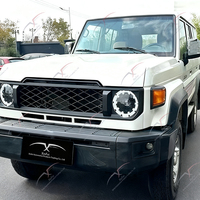 Kit de carrosserie de mise à niveau pour Toyota Land Cruiser, de l'ancien au nouveau modèle, de 1984-2022 à 2024, comprenant lèvre avant, pare-chocs avant, capot, garde-boue, phares et passages de roues.
