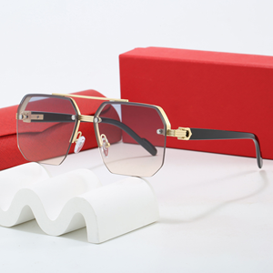 Gafas de Sol Polarizadas UV400 con Marco Cuadrado Extragrande, Lentes Degradadas en Verde/Amarillo/Morado para Mujer, Unisex, Deportes al Aire Libre, Conducción - Product Image 2