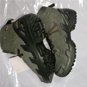 Botas Verdes de Corte Medio TSB08, de Cuero Vacuno y Gamuza, Duraderas, para Senderismo, de Alta Resistencia y Larga Duración - Product Image 2