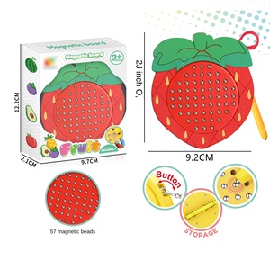 Bloc-notes de <span class=keywords><strong>dessin</strong></span> en forme de fruits Yuglow pour enfants, jouet éducatif en plastique avec boucle de suspension pour enfants de 4 à 6 ans - Product Image 1