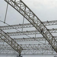 Estructura de Acero Ligero Galvanizado Personalizada DAC, Certificación ISO9001, Techos Prefabricados, Vigas Curvas, Construcción a Medida