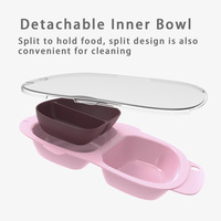 Nouvel ensemble d'assiettes repas divisées pour enfants en forme de poisson, sans BPA, de qualité alimentaire, vaisselle en plastique écologique pour tout-petits