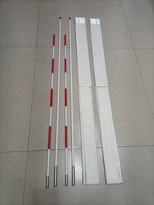 Antenne de volley-ball professionnelle de haute qualité, taille officielle, norme FIVB, en fibre de verre, avec poteau de marquage de filet, longueur personnalisable, découpe sur mesure - Product Image 4
