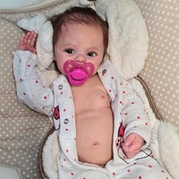Generische Vollsilikon-Reborn-Babypuppe, lebensechte Simulations-Babypuppe für Jungen