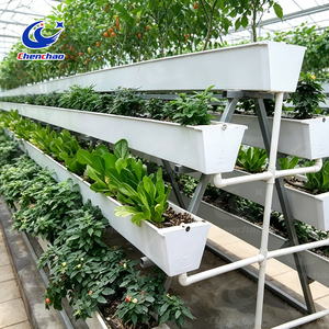 High Yield Greenhouse Vertical Hydroponic System A-Frame Strawberry Gutter System PVC <strong>Planting</strong> <strong>Trough</strong> for <strong>Large</strong> Scale Farm - Product Image 5