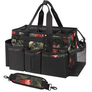 Water Resistant Cleaning Supplies Organizer with Handle & Foldable <b>Divider</b> for Cleaners - Product Image 1