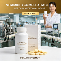 Comprimés de complexe de vitamine B pour adultes, complément alimentaire naturel à haute concentration, répondant aux besoins nutritionnels quotidiens