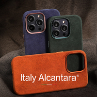 Coque de téléphone de luxe haut de gamme en gros pour coque Alcantara IPhone15/15Plus/15Pro/15Pro Max coque de téléphone