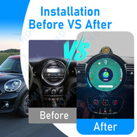 Autoradio Android 15 11,9 pouces avec Carplay, lecteur vidéo, navigation GPS pour BMW Mini Cooper R56 R57 R58 R60 F54 F56 F60