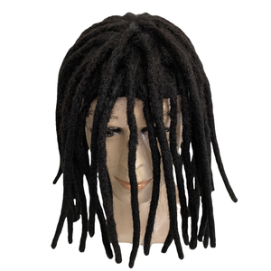 Trecce da <span class=keywords><strong>uomo</strong></span> ad alta densità stile Dreadlocks fatto a mano in piena pelle a Base di tupet per <span class=keywords><strong>uomo</strong></span> - Product Image 4