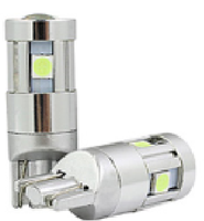 12V W5W T10 194 168 Auto LED-Glühbirne 3030 5SMD 6000K Weiß Bernstein Rot Auto-Leselampe Parklicht Glühbirne Anzeigeleuchte Fehlerfrei
