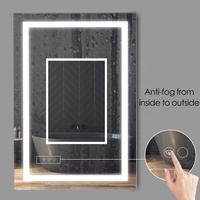 Espejo de Baño Rectangular LED con Sensor Táctil