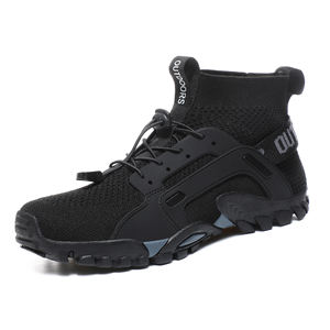 Yoris New Arrival Rubber Hiking <strong>Shoes</strong> Quick Drying Black Fitness Walking <strong>Shoes</strong> for Men Women - Product Image 2