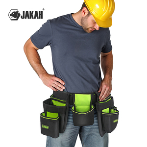 Bolsa de cintura ajustable <span class=keywords><strong>Portaherramientas</strong></span> magnético Cinturón duradero para hombres Carpinteros y artesanos HL008 con logotipo OEM y de goma - Product Image 1