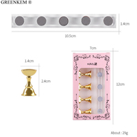 Support de pratique d'ongles en acrylique Conseils magnétiques pour ongles Support de pratique Présentoirs de formation d'ongles