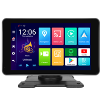 Écran Carplay portable 7 pouces Android OS 2 + 32gb IPS écran tactile de voiture avec haut-parleur GPS Google Map Navigation youtube