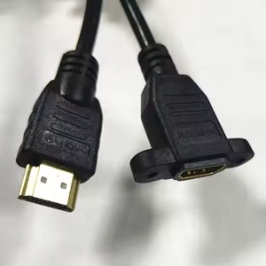 HDMI 4K * 2K 60Hz Nam để HDMI nữ 0.3m 1.5m vít tường gắn bảng điều khiển gắn kết 2.0 cáp mở rộng nữ - Product Image 6