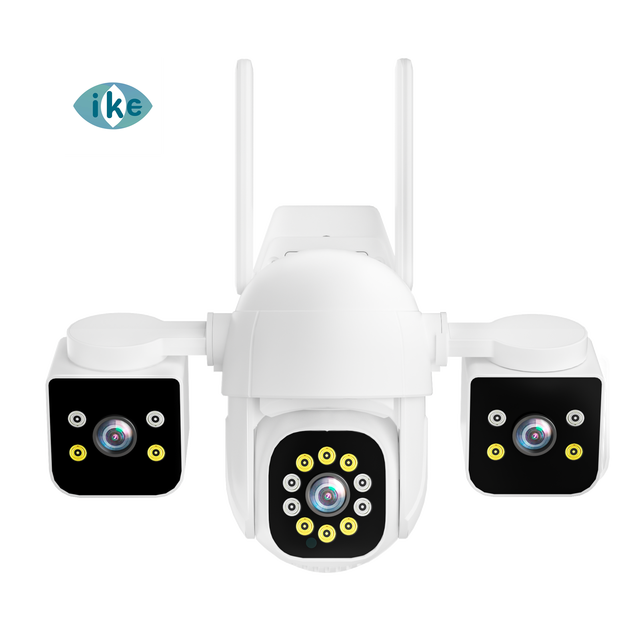 IPC360home 3 Lens 6MP/12MP Wireless Security Outdoor Camera 360 Degree Waterproof IP67 Full Color Night Vision CMOS Sensor PTZ
