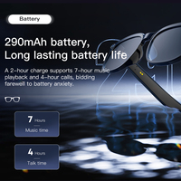 Lunettes Intelligentes M02s avec Caméra 8MP, Assistant Vocal IA, Double Micro, Transfert Wi-Fi et Audio Open Ear