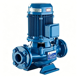 Pompe centrifuge verticale en ligne GD 0,5 CV en fonte pour circulation de pipeline, alimentation en eau de bâtiment CVC et arrosage de fontaines - Product Image 1