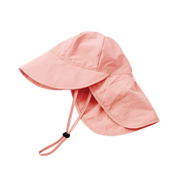 Sombrero para el Sol para Bebés, Niños Pequeños, Niñas, con Solapa para Proteger el Cuello, Protección UV, Transpirable, de Ala Ancha, para Jugar al Aire Libre