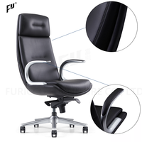Chaise de bureau exécutive moderne en cuir PU, pivotante, dossier haut, de luxe, garantie 5 ans, vente en gros directe usine Foshan, Chine