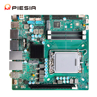 Motherboard Mini ITX LGA 1700 H610 Intel Generasi ke-12/13/14 2*DDR5 2*LAN 4*COM PCIE16X LVDS+2*DP+2*HD Motherboard Industri X86