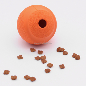 Pet Interactive Dog Toy Therapy Active Chewer Chew Dispenser Puzzle Toy Ball Rubber Feeding Snack Dispenser Dog Chew Balls