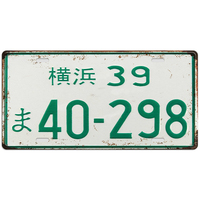 Placa Metálica Personalizada de 6x12 Pulgadas con Diseño de Matrícula, Letrero Decorativo Vintage para Garaje, Placa Retro de Hojalata