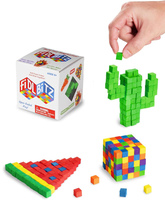 DIY Fidget sensor EVA busa kubus revolusioner Starter lengket Set aneka warna blok bangunan mainan Puzzle
