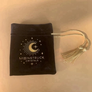 Tùy Chỉnh In Logo Túi Nhỏ Sang Trọng Vòng Cổ Túi Đồ Trang Sức Nhung Tassel Strings Pouch - Product Image 5