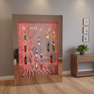 Mueble Bar con Iluminación LED, Burbujas Decorativas y Estantes para Exhibición de Botellas, Ideal para KTV, Bares, Clubes y Hogares Modernos - Product Image 2