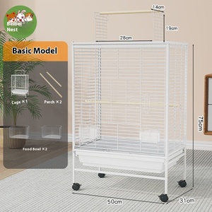 Xuan Feng Luxury Bird Villa di alta qualità in metallo solido gabbia per pappagalli <span class=keywords><strong>domestici</strong></span> con chiusura a bottone a prova di schizzi nuovo Design - Product Image 6