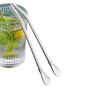 Bombillas Yerba Mate <b>Straw</b> Yerba Mate Tea Bombilla Drinking <b>Straws</b> Reusable Stainless Steel Drinking <b>Straws</b> with Filter Spoon - Product Image 2