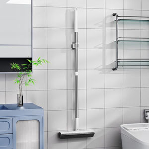 עבור ערכת כלי ניקוי רצפות ידידותית לסביבה מברשת לניקוי חדרי אמבטיה ביתיים מברשת דו צדדית מברשת ארוכה נירוסטה - Product Image 5