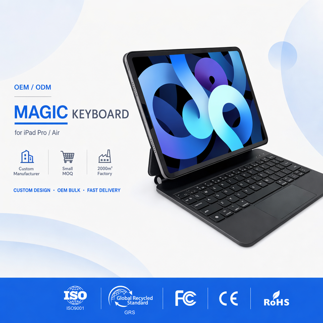 New Case Wireless Bt Type C Trackpad Keyboard Magnetic Magic Keyboard for iPad Pro 12.9/11/10.9 Inch
