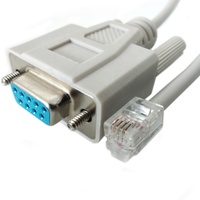 Cable de Depuración de Puerto Serie DB9 a RJ45/RJ12/RJ11 con Conductor de Cobre Puro y Blindaje Trenzado para Computadora/Impresora/Escáner