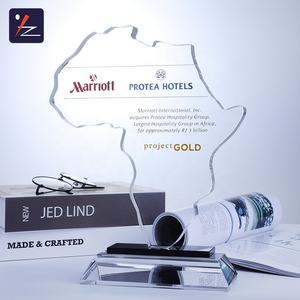 Trophée en cristal personnalisé en forme de <span class=keywords><strong>carte</strong></span> <span class=keywords><strong>du</strong></span> <span class=keywords><strong>monde</strong></span>, plaque d'honneur en cristal, nouveau design <span class=keywords><strong>gratuit</strong></span> - Product Image 2