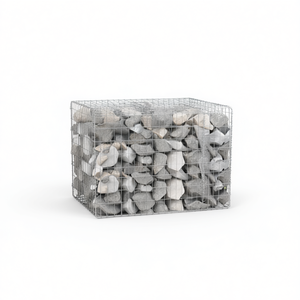 Cesto Gabion in Ferro Zincato Argentato Extra Large per Barriere Acustiche Edili - Product Image 1