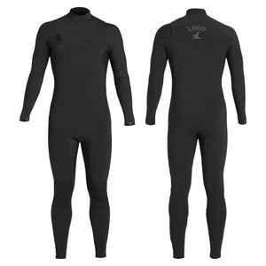 कस्टम लोगो छाती ज़िप 4/3 नियोप्रोन आर्टसूट आदमी लंबे सर्फ सूट आदमी के लिए उच्च लोच चूना पत्थर पूर्ण डाइविंग सूट - Product Image 2