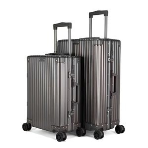 Equipaje de viaje de aleación de <span class=keywords><strong>aluminio</strong></span> moderno deportivo personalizado maleta de marca duradera OEM/OEM con ruedas giratorias para el mercado global - Product Image 4