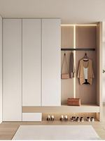 Meuble d'entrée, table de salon, meuble à chaussures d'entrée en bois imprimé haut de gamme avec étagère de rangement