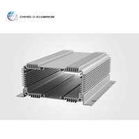 Boîtier électronique en alliage d'aluminium extrudé avec dissipateur thermique intégré, boîtier en aluminium pour alimentation électrique, prix usine