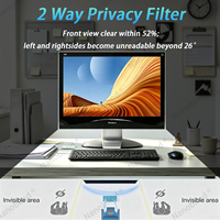 Filtre de confidentialité en PET résistant aux rayures pour écran de bureau large de 20 pouces 16:10, protection anti-lumière bleue pour les yeux