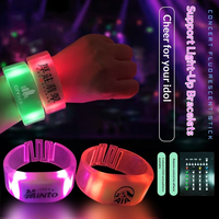 Pulsera LED Luminosa Ajustable de TPU con Control Remoto y Logotipo Personalizado para Conciertos, Fiestas y Festivales