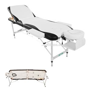 Nueva cama de spa ajustable plegable, mesa de masaje, cama de masaje portátil de aluminio con bolsa de transporte - Product Image 3