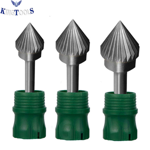 Fraise à sertir Type J SJ 60 en carbure de tungstène 100 % fritté, queue de 1/4 po, compatible <span class=keywords><strong>Dremel</strong></span> pour applications de visserie du bois - Product Image 5