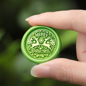 Têtes de sceau à la cire Tongtu 2,5 cm, motif boussole, vague, dauphin, pour décoration - Product Image 2