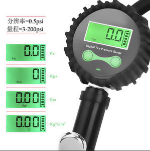 Digitaler Goldener Auto-Reifenfüller mit Druckmesser und Quest LCD-Bildschirm - Product Image 4